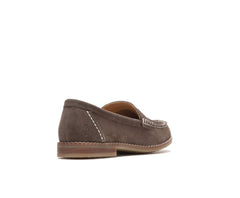 Hush Puppies Wren Loafer Dark Brown Suede | Women Flats & Slip-Ons