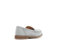 Hush Puppies Wren Loafer Frost Grey Suede | Women Flats & Slip-Ons