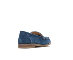 Hush Puppies Wren Loafer Navy Suede | Women Flats & Slip-Ons