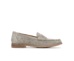 Hush Puppies Wren Loafer Olive Suede | Women Flats & Slip-Ons