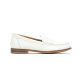 Hush Puppies Wren Loafer White Suede | Women Flats & Slip-Ons