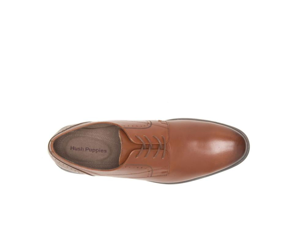 Hush Puppies Advice Pt Derby Cognac Leather | Men Oxfords
