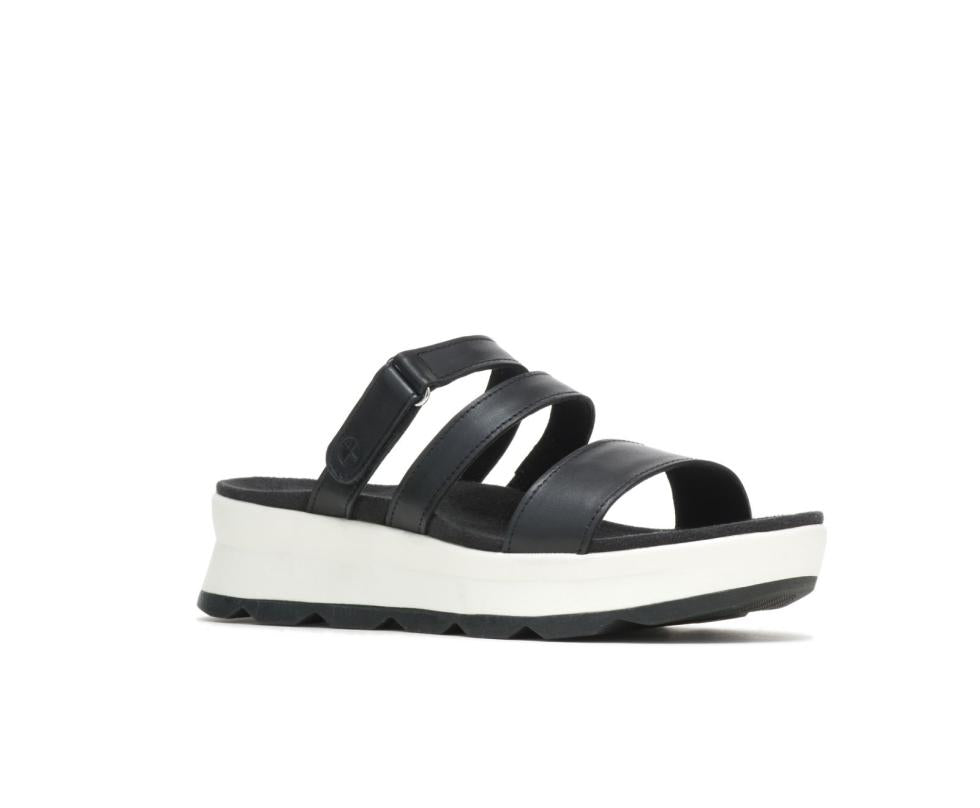 Hush Puppies Andi Slide Black Leather | Women Sandals