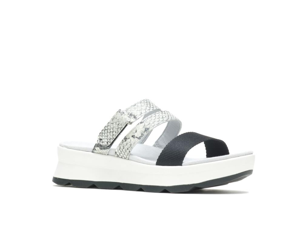 Hush Puppies Andi Slide Snake Leatherblack | Women Sandals