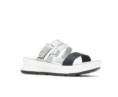 Hush Puppies Andi Slide Snake Leatherblack | Women Sandals