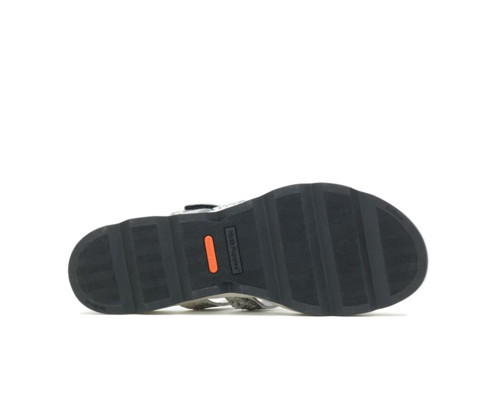 Hush Puppies Andi Slide Snake Leatherblack | Women Sandals