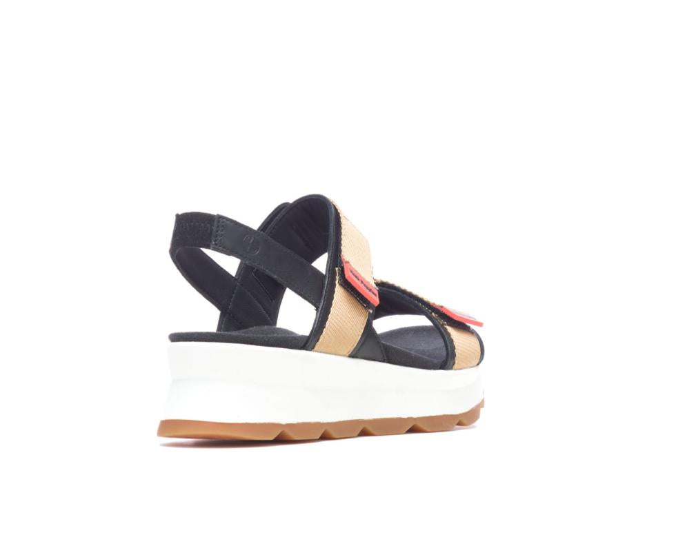 Hush Puppies Andi Slingback Sandal Black Leathertan | Women Sandals