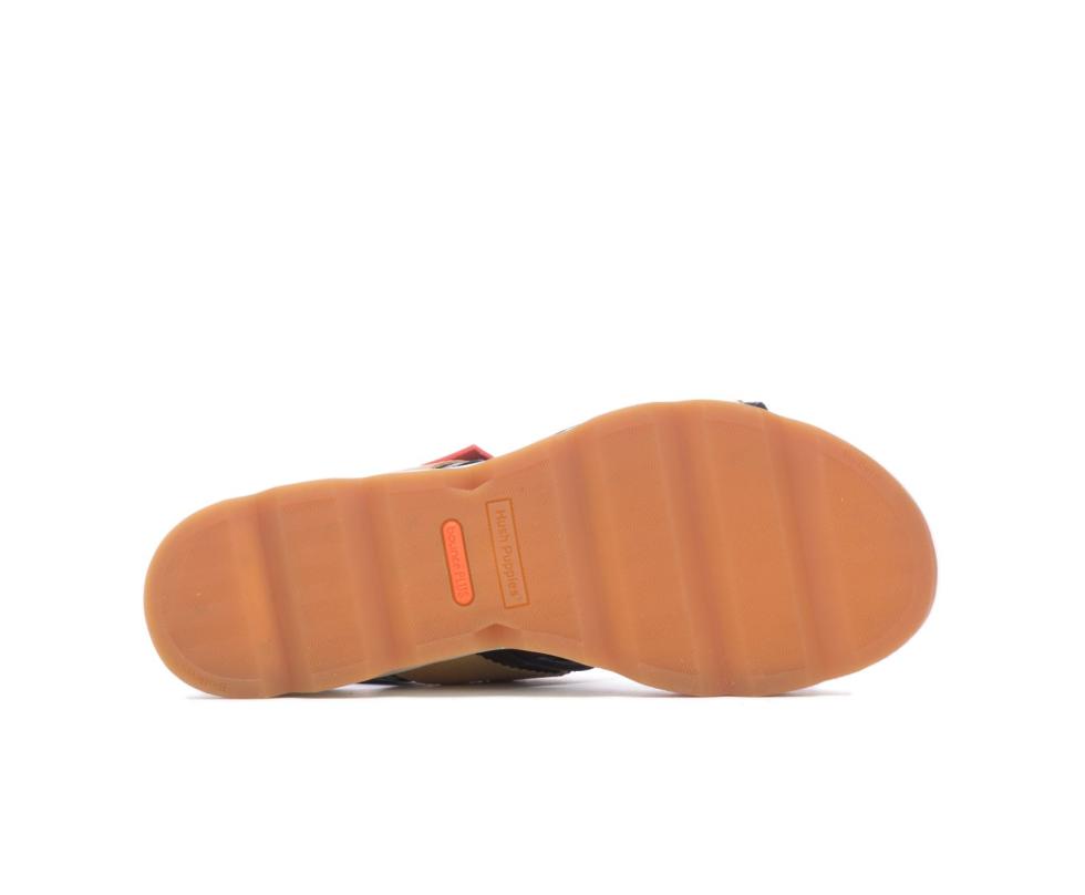 Hush Puppies Andi Slingback Sandal Black Leathertan | Women Sandals