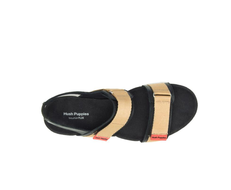 Hush Puppies Andi Slingback Sandal Black Leathertan | Women Sandals