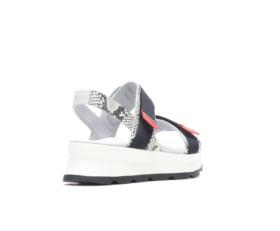 Hush Puppies Andi Slingback Sandal Snake Leatherblack | Women Sandals