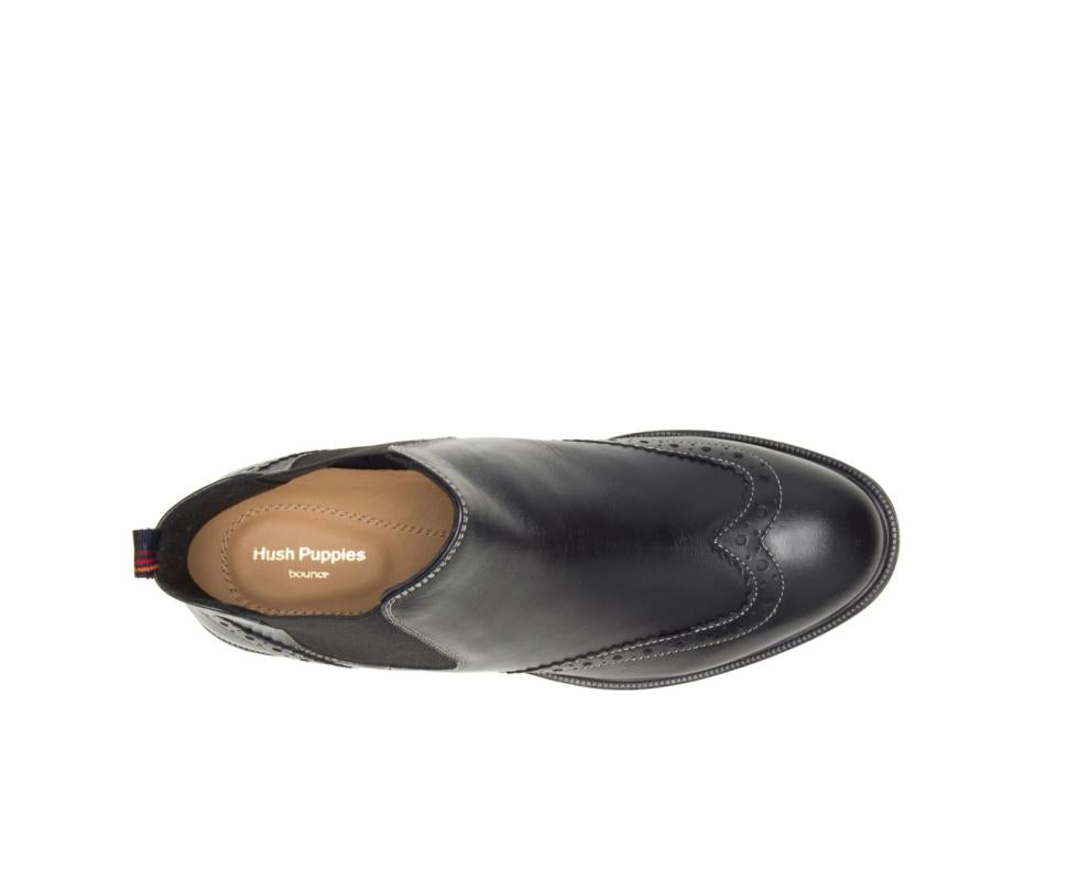Hush Puppies Bailey Chelsea Boot Black Leather | Women Boots