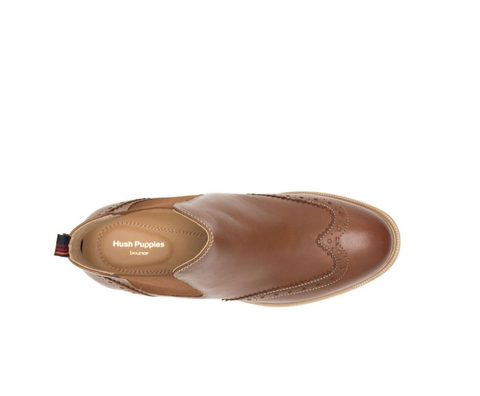 Hush Puppies Bailey Chelsea Boot Dachshund Leather | Women Boots