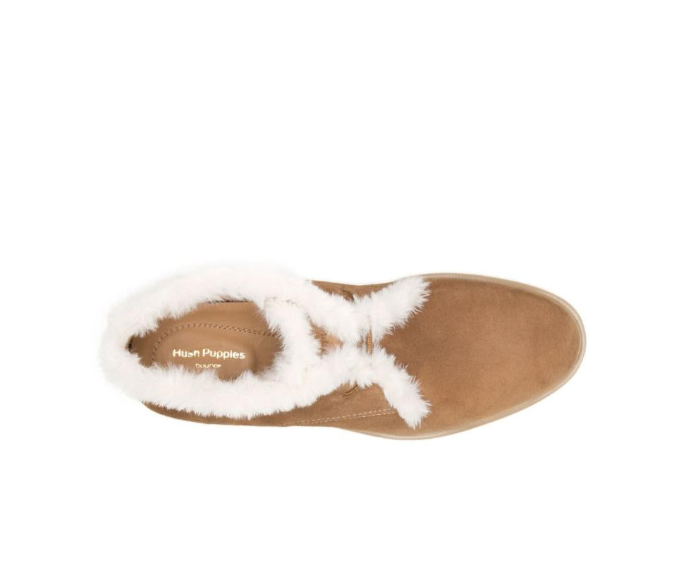 Hush Puppies Bailey Fur Chukka Chestnut Suede | Women Boots