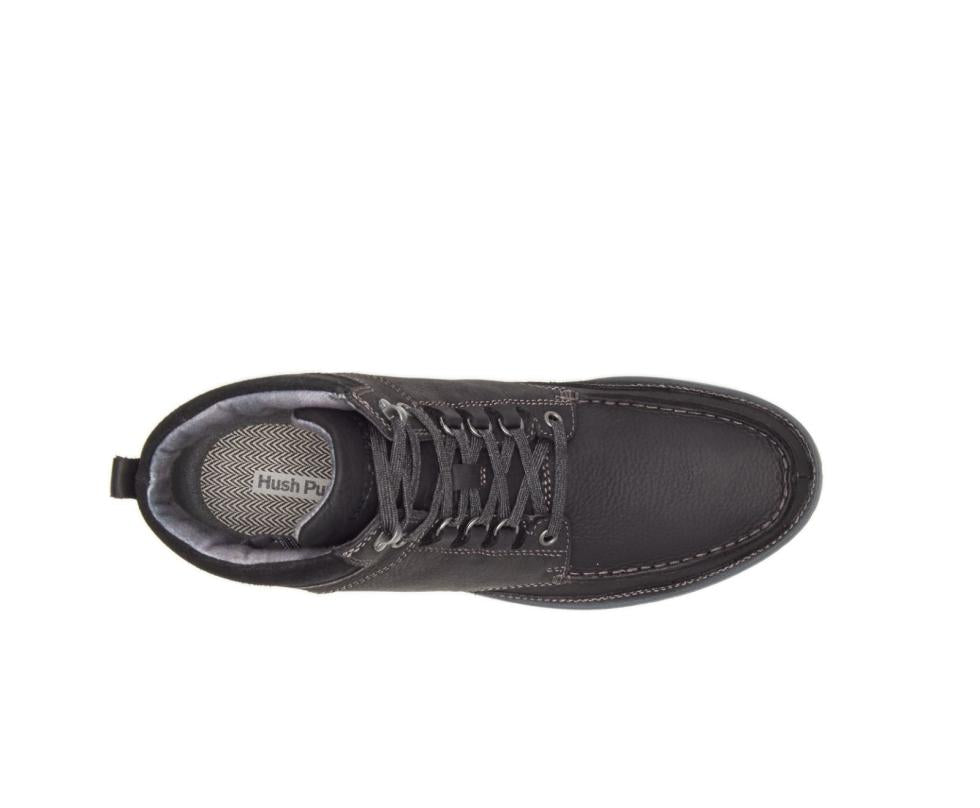 Hush Puppies Beauceron Tall Ice+ Black Waterproof Leather | Men Boots