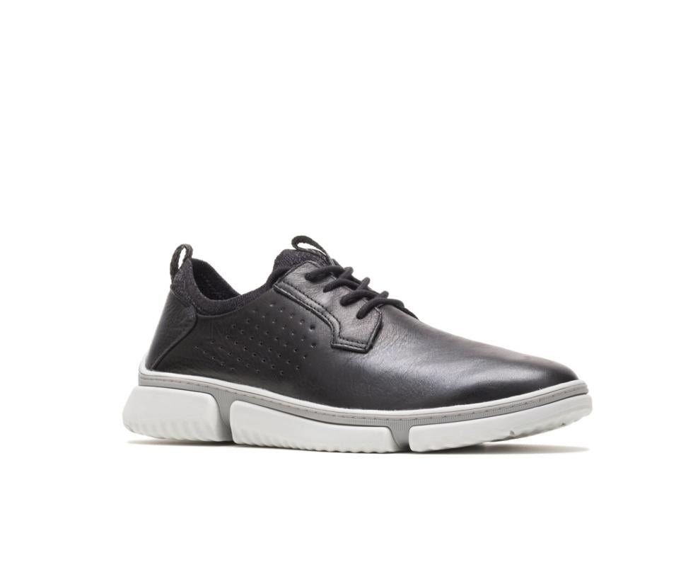Hush Puppies Bennet Plain Toe Oxford Black Leather | Men Sneakers