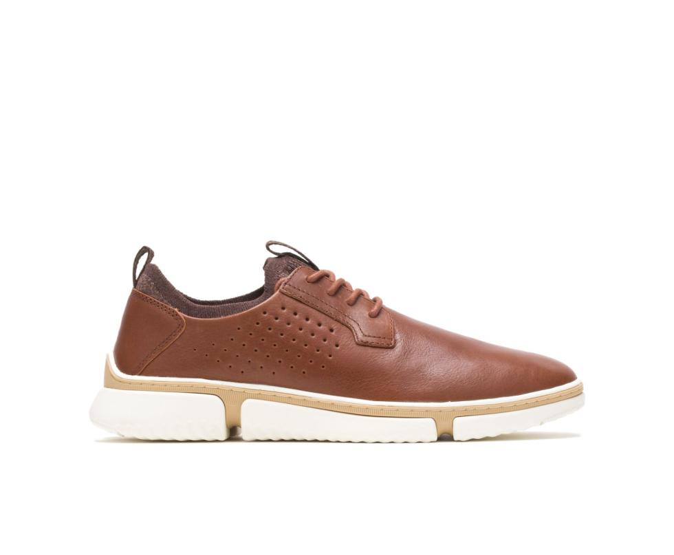 Hush Puppies Bennet Plain Toe Oxford Cognac Leather | Men Sneakers