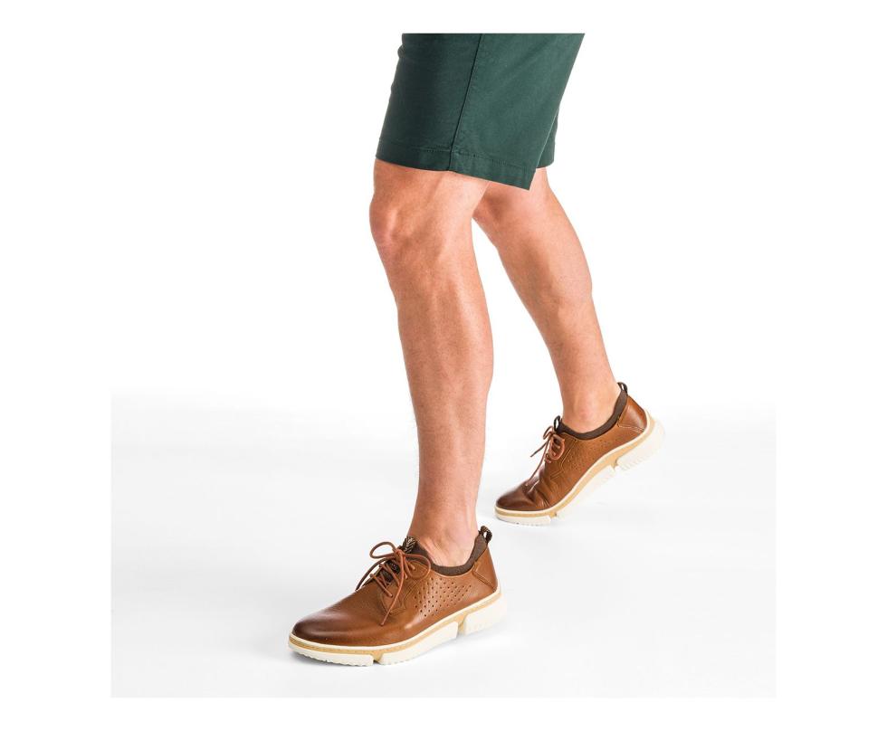 Hush Puppies Bennet Plain Toe Oxford Cognac Leather | Men Sneakers