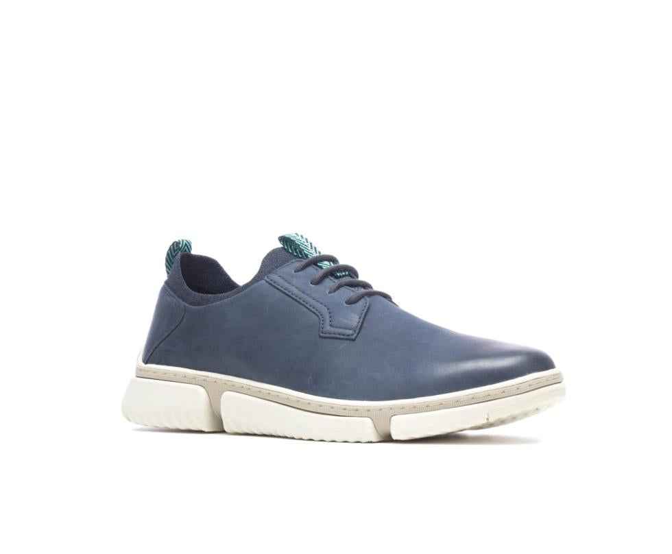 Hush Puppies Bennet Plain Toe Oxford Navy Nubuck | Men Sneakers