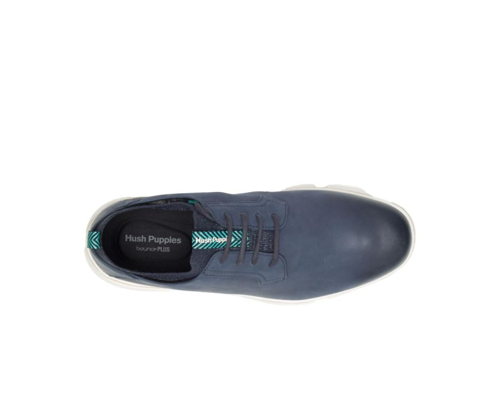Hush Puppies Bennet Plain Toe Oxford Navy Nubuck | Men Sneakers