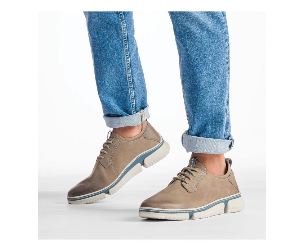 Hush Puppies Bennet Plain Toe Oxford Navy Nubuck | Men Sneakers