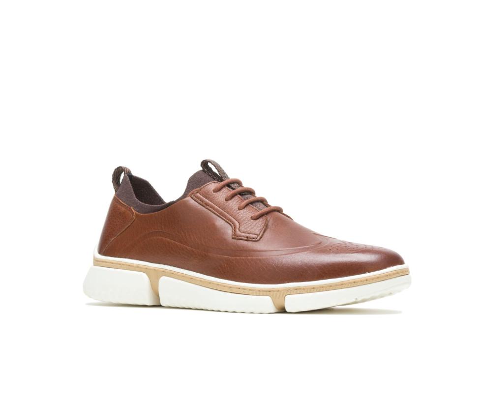 Hush Puppies Bennet Wingtip Oxford Cognac Leather | Men Sneakers