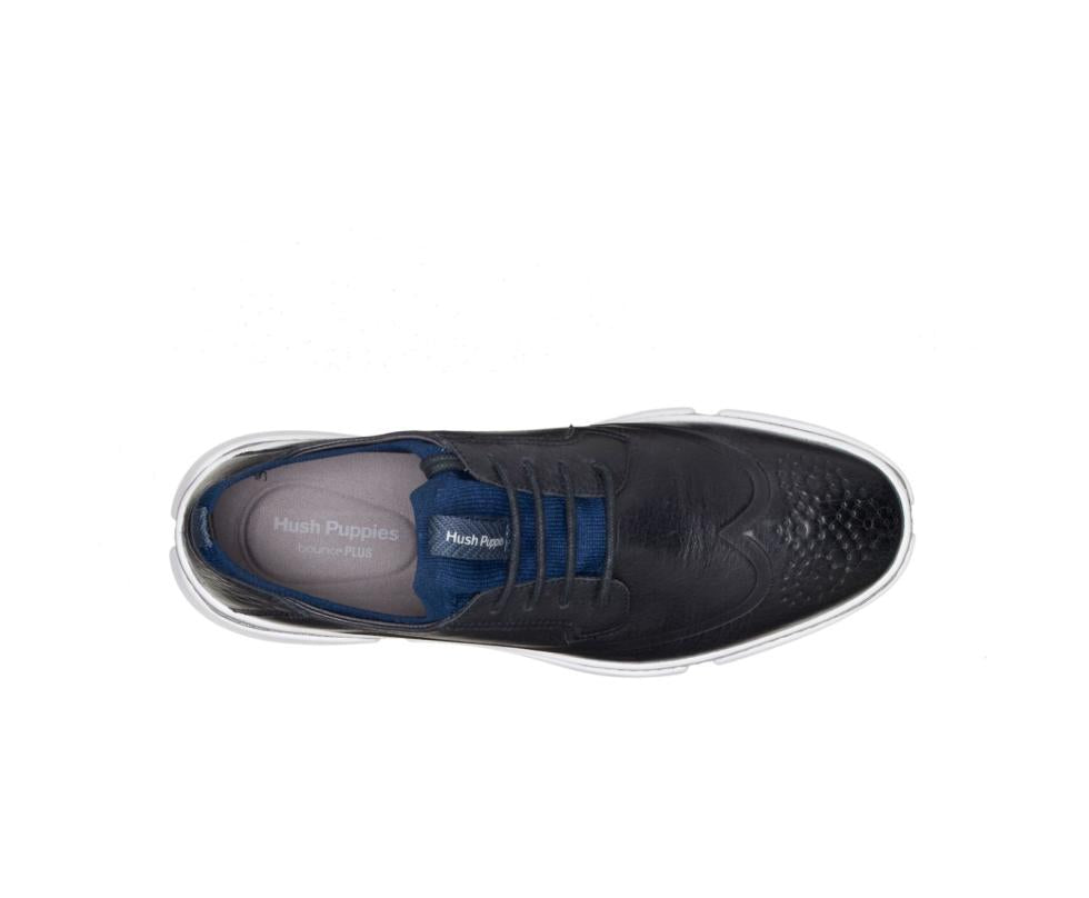 Hush Puppies Bennet Wingtip Oxford Navy Leather | Men Sneakers