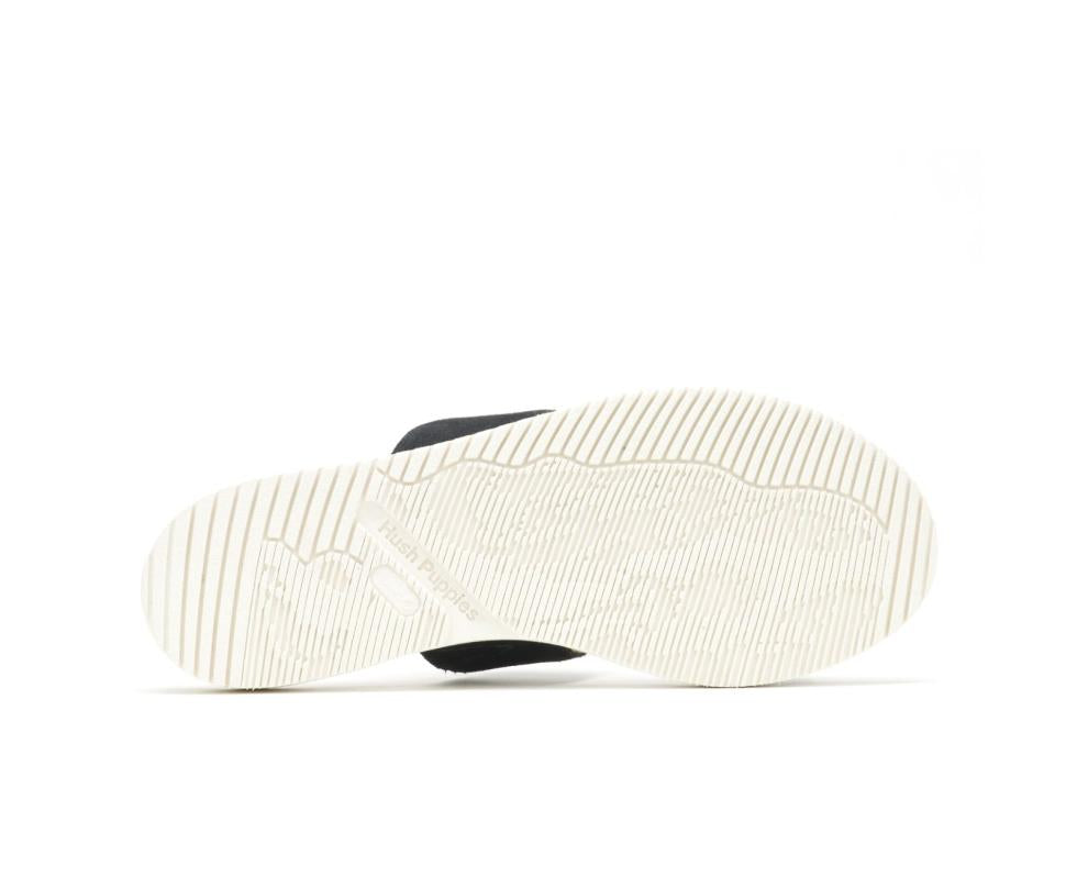 Hush Puppies Briard 2 Band Slide Black Suede | Women Sandals