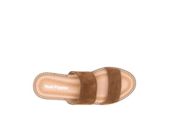 Hush Puppies Briard 2 Band Slide Tan Suede | Women Sandals