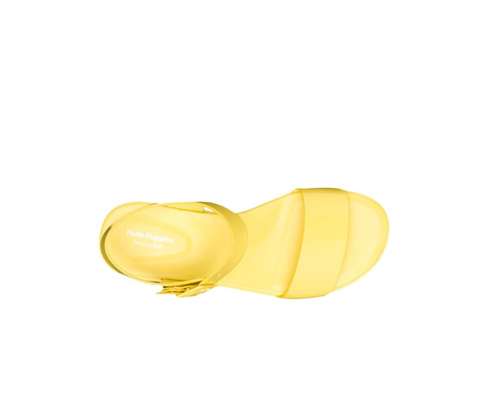 Hush Puppies Brite Jells Quarter Strap Sandal Sun Yellow | Women Sandals