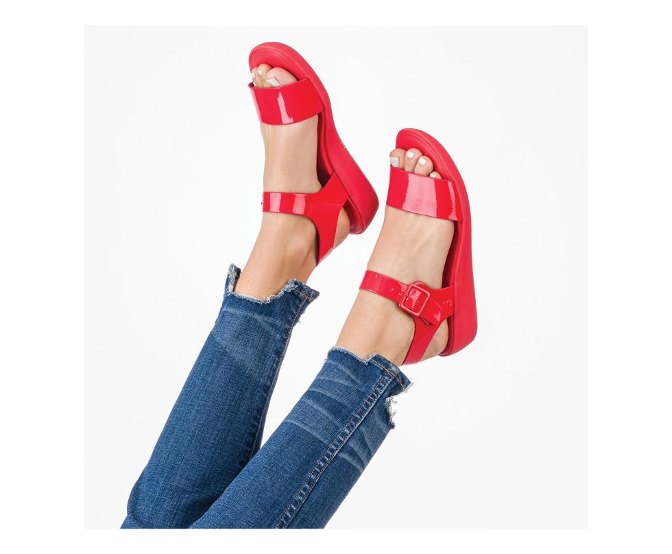 Hush Puppies Brite Jells Quarter Strap Sandal Vapor Grey | Women Sandals