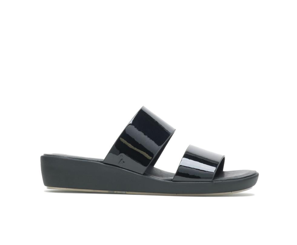 Hush Puppies Brite Jells Slide Black | Women Sandals
