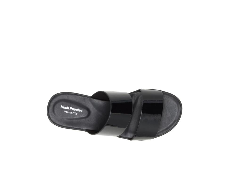 Hush Puppies Brite Jells Slide Black | Women Sandals