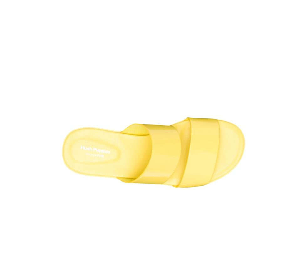 Hush Puppies Brite Jells Slide Sun Yellow | Women Sandals