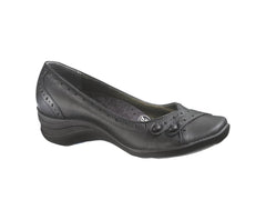 Hush Puppies Burlesque Black Leather | Women Walking Shoes