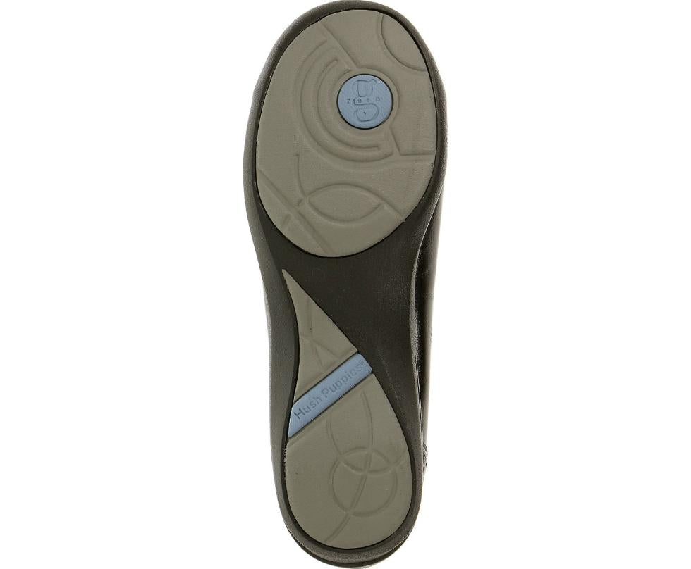 Hush Puppies Burlesque Black Leather | Women Walking Shoes