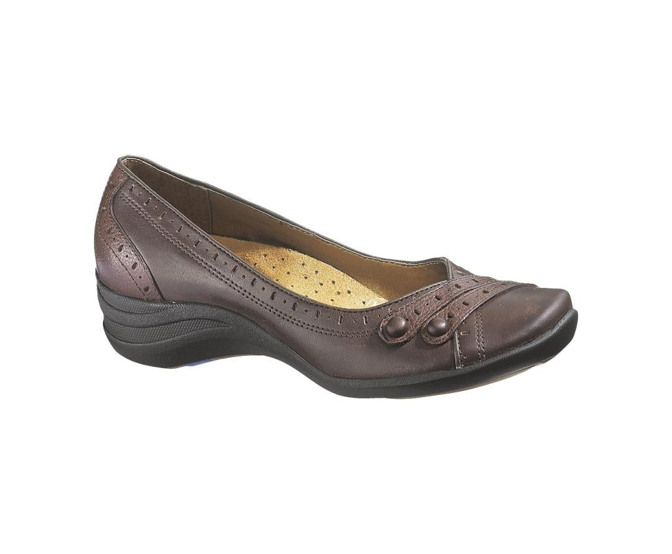 Hush Puppies Burlesque Dark Brown Leather | Women Walking Shoes