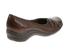 Hush Puppies Burlesque Dark Brown Leather | Women Walking Shoes