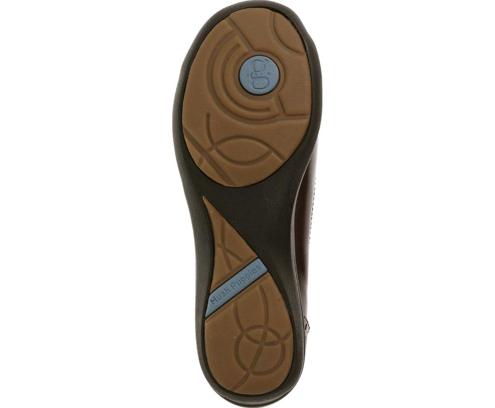 Hush Puppies Burlesque Dark Brown Leather | Women Walking Shoes