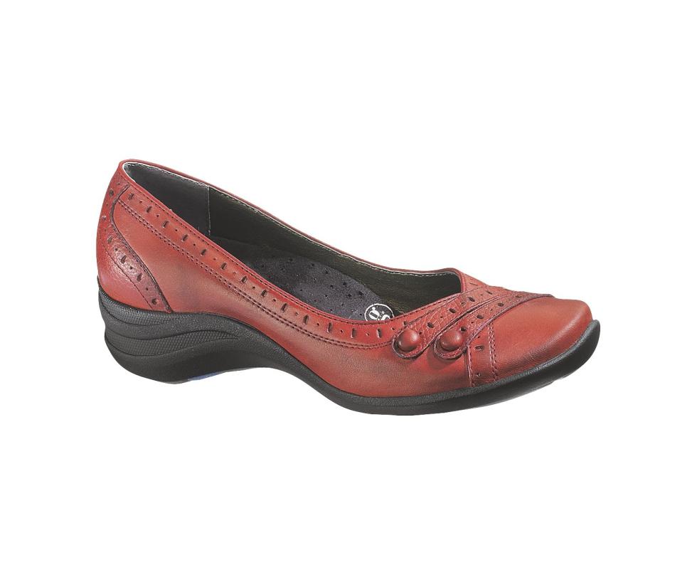 Hush Puppies Burlesque Dark Red Leather | Women Walking Shoes