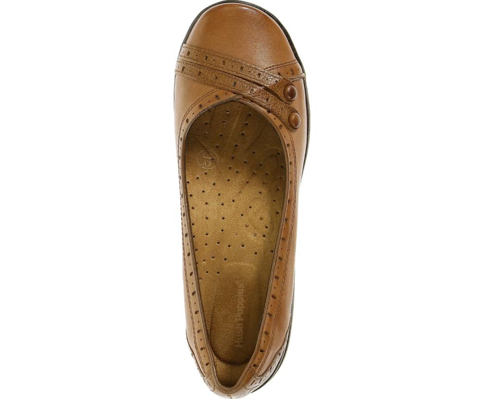 Hush Puppies Burlesque Tan Leather | Women Walking Shoes