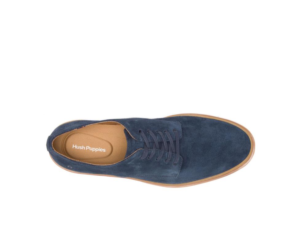 Hush Puppies Caleb Pt Oxford Navy Suede | Men Oxfords