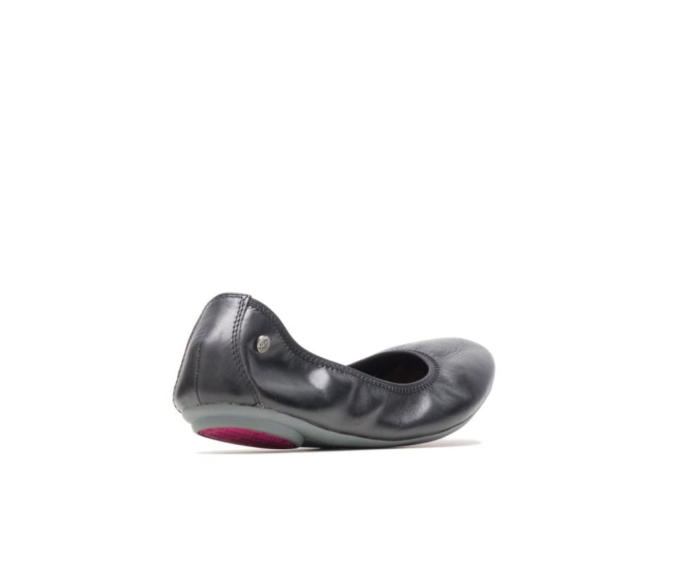 Hush Puppies Chaste Ballet Black Leather | Women Flats &amp; Slip-Ons