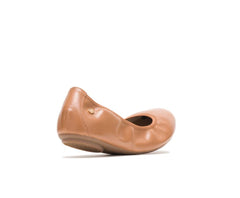 Hush Puppies Chaste Ballet Cognac Leather | Women Flats &amp; Slip-Ons