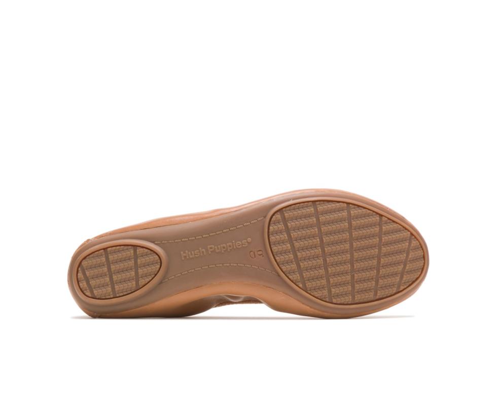 Hush Puppies Chaste Ballet Cognac Leather | Women Flats &amp; Slip-Ons