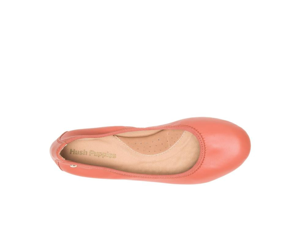 Hush Puppies Chaste Ballet Ginger Spice Leather | Women Flats &amp; Slip-Ons