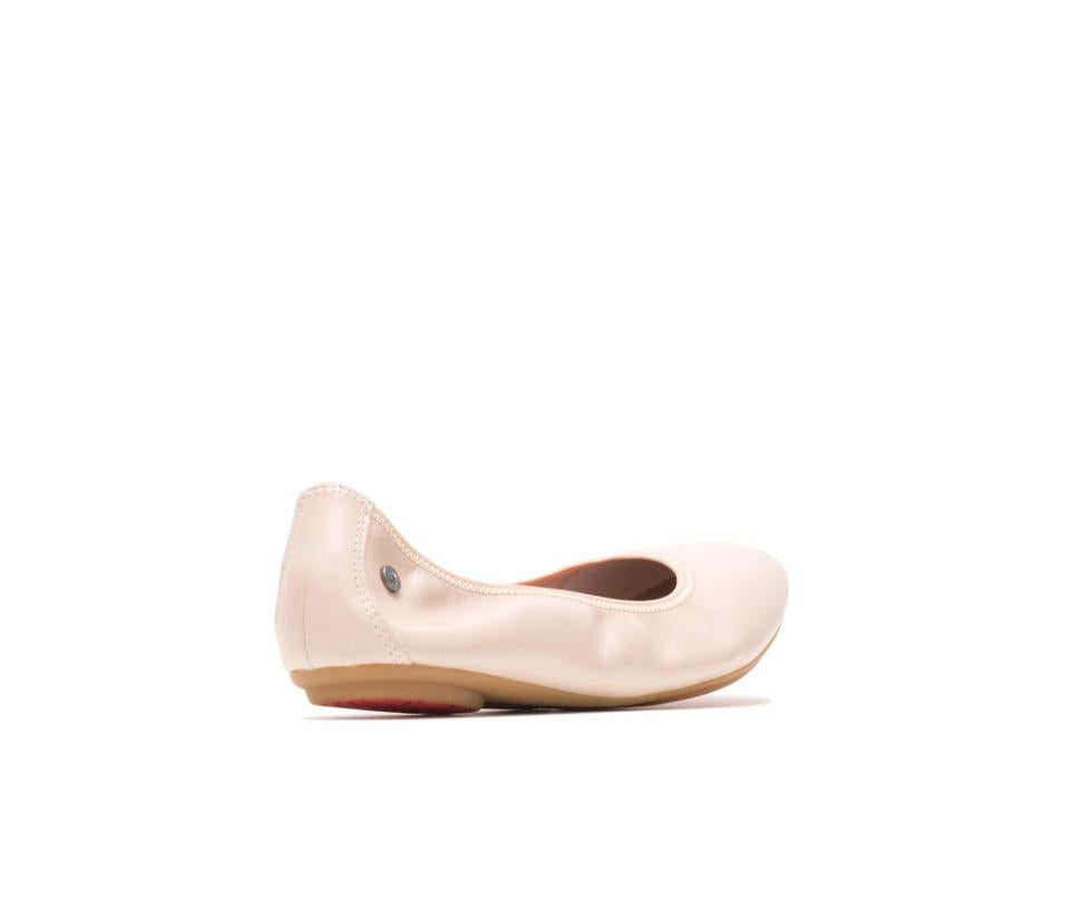 Hush Puppies Chaste Ballet Nude Leather | Women Flats &amp; Slip-Ons