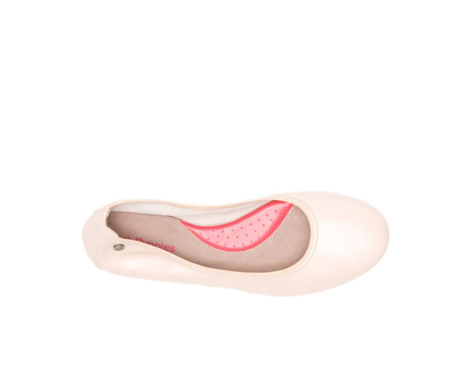 Hush Puppies Chaste Ballet Nude Leather | Women Flats &amp; Slip-Ons