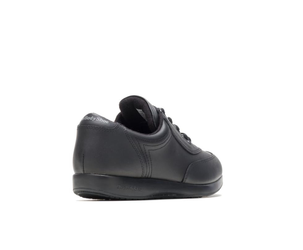 Hush Puppies Classic Walker Black Leather | Women Walking Shoes
