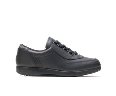 Hush Puppies Classic Walker Black Leather | Women Walking Shoes