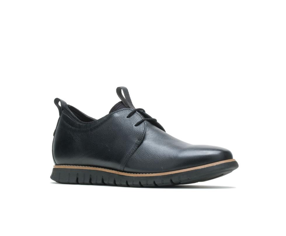 Hush Puppies Colby Oxford Black Leather | Men Sneakers